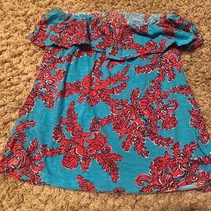 Lily Pulitzer strapless top